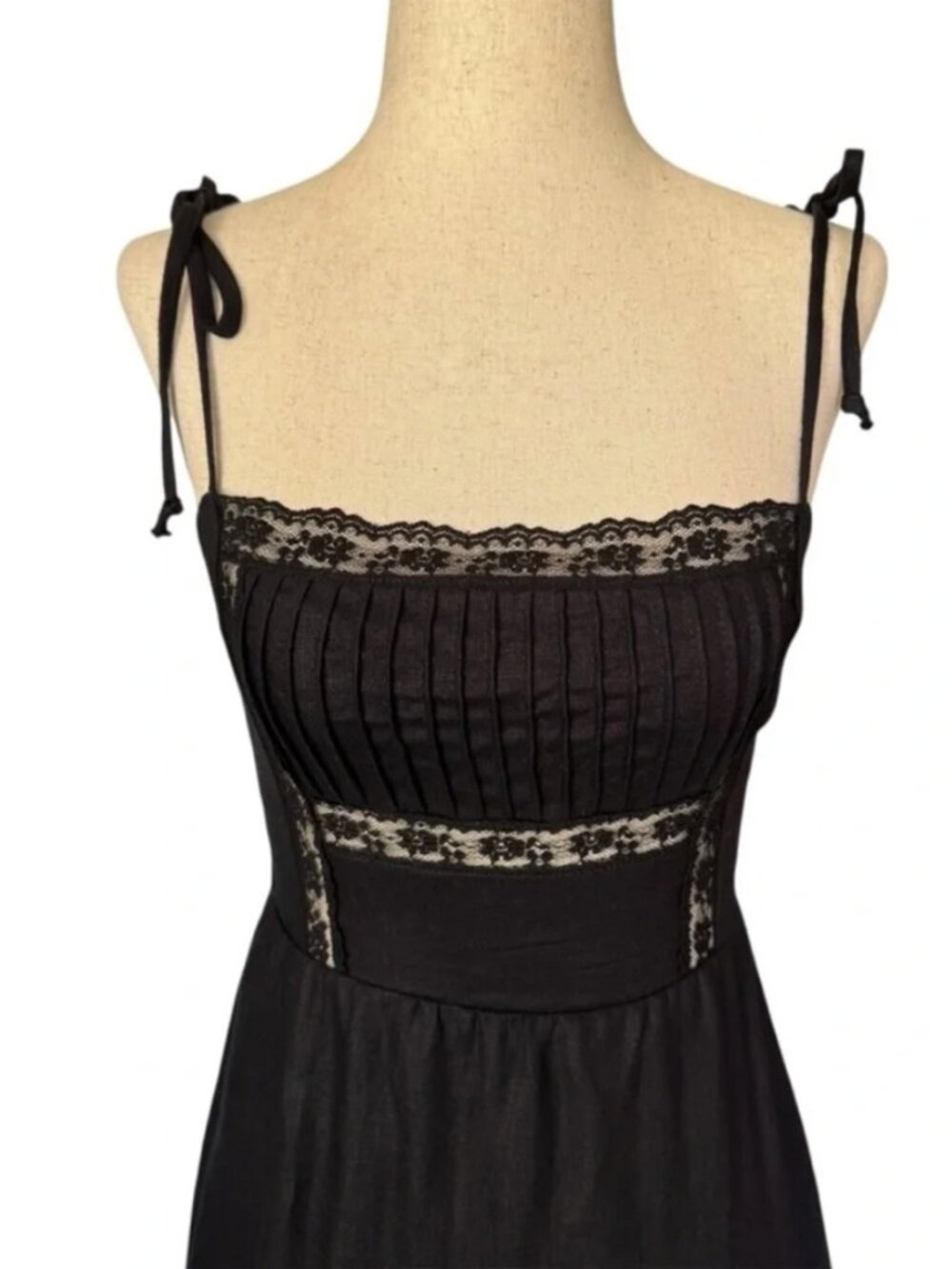 Reformation Wyoming Linen Dress Black Midi NWT - Picture 5 of 5